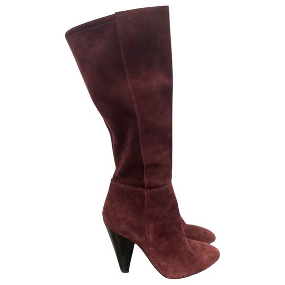 Vince Camuto Dark Plum Suede Knee High Boots - Picture 10 of 10